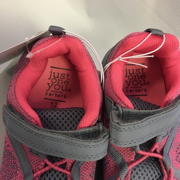 Just one you by Carter’s, Girls strap closure sneaker tennis shoes, size 12 - Picture 2 of 5